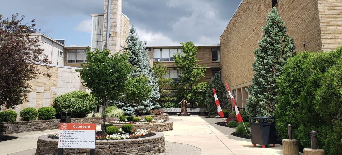 La Salle Courtyard Summer 2022